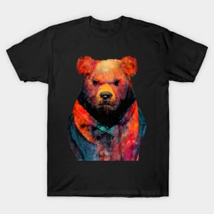 Bear Teddy #bear animal watercolor painting T-Shirt